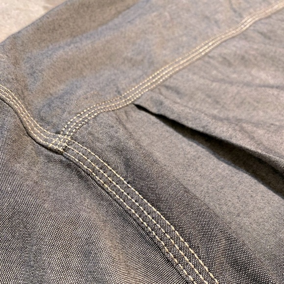 Weatherproof Long Sleeve Chambray Shirt Button-up Medium - Picture 6 of 6
